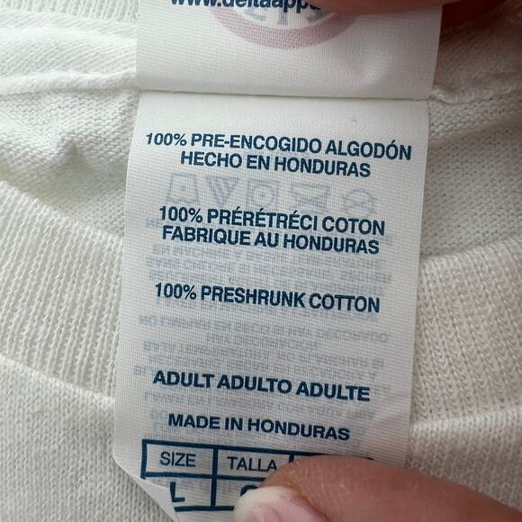 Life is Better With a Dog Delta Pro Weight Label Cotton T Shirt Size L - Picture 7 of 9